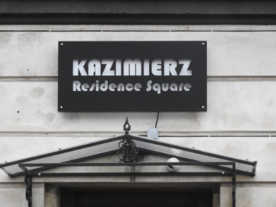 Sign reading KAZIMIER